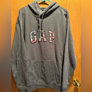 GAP Men's Charcoal Hoodie Sweater